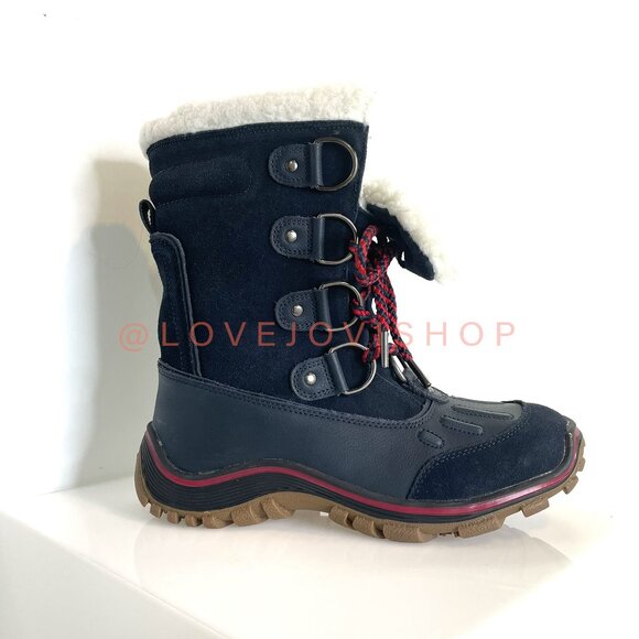 Utility | NWOT Pajar Suede Winter Boots | Weatherized | Navy Shearling Cabincore - Picture 1 of 13